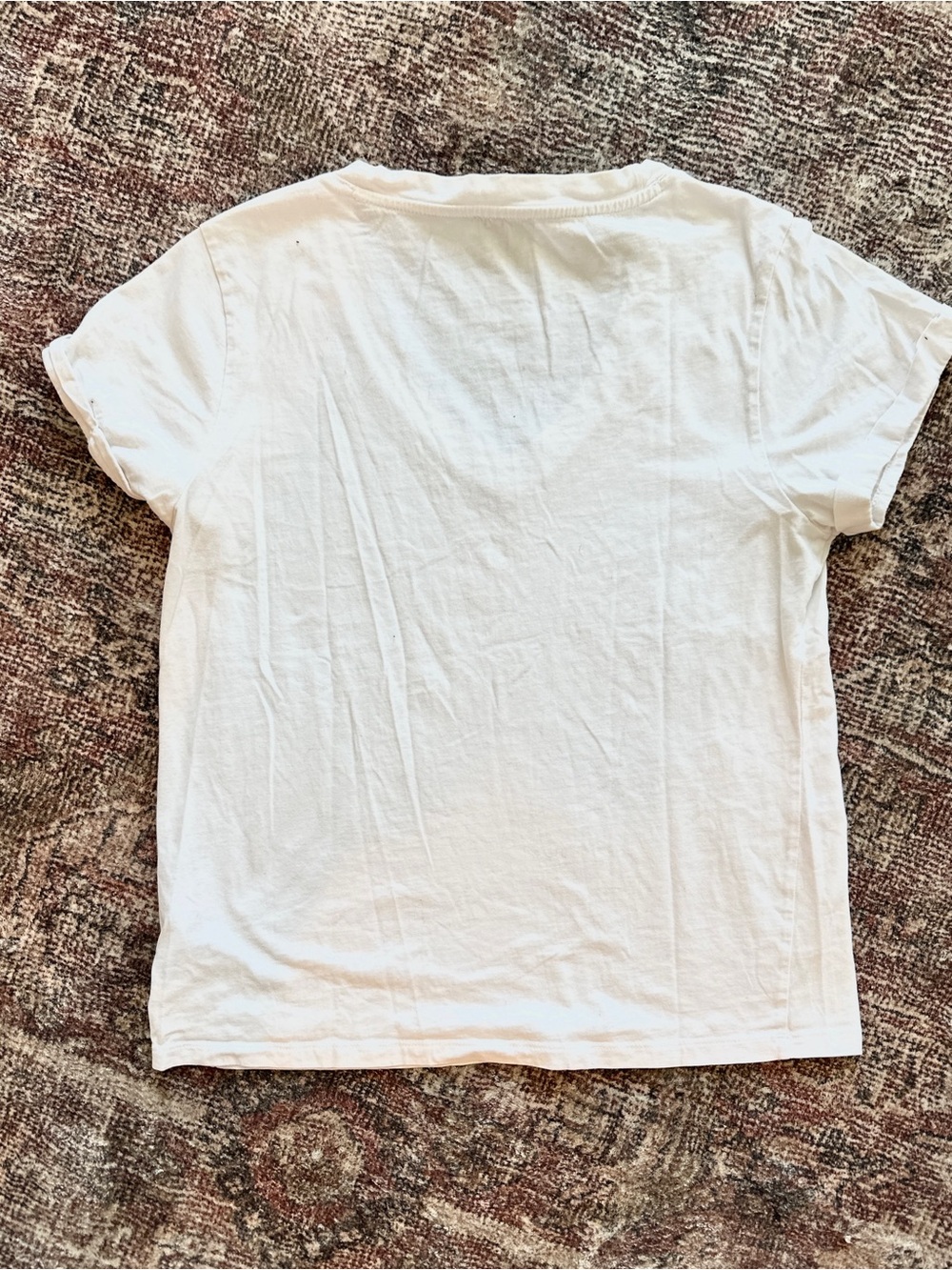 NWOT Reiss Basic White Cotton V Neck Tee Size Medium Casual Closet Staple Cozy - Picture 3 of 5